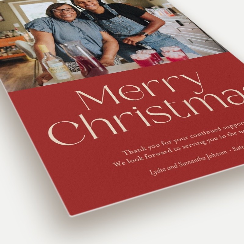 Bold Wishes Holiday Card