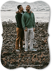 A Sentimental Date 5x7 Foil Stamped