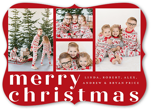 Giving Gallery 5x7 Red  Christmas Card