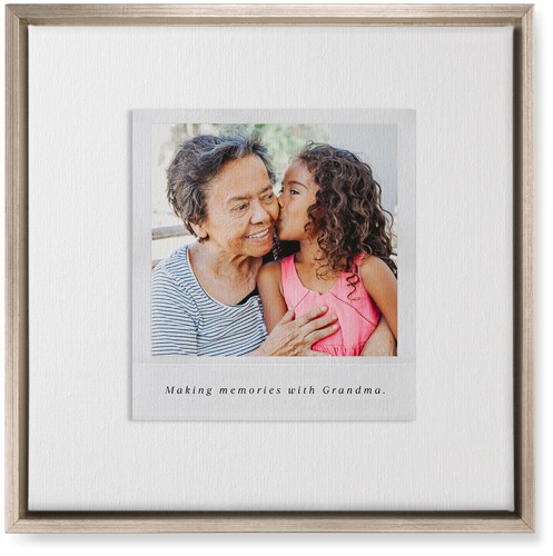 Simple Photo Frame 16x16 White  Canvas Print