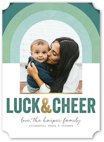 Joyful Rainbow 5x7 Green  St. Patrick's Day Card