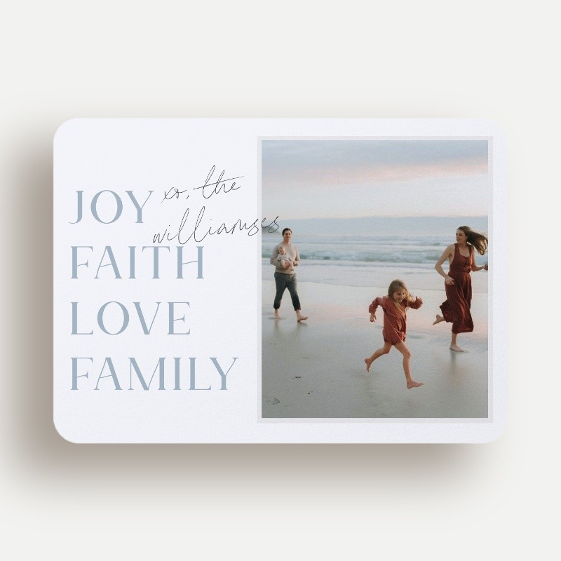 Stacked Sentiments Religious Christmas Card