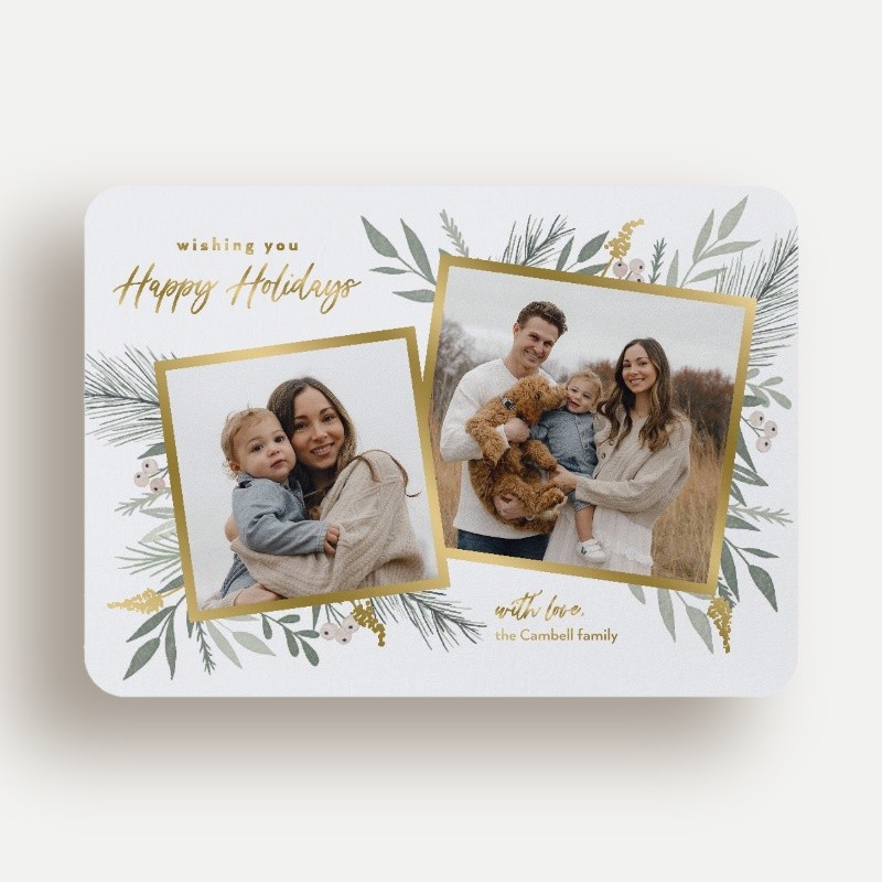 Elegant Botanicals Holiday Card