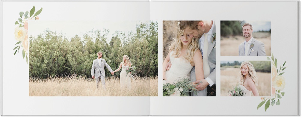 Watercolor Floral Wedding by Kim Thoa 8x11 undefined  Photo Book