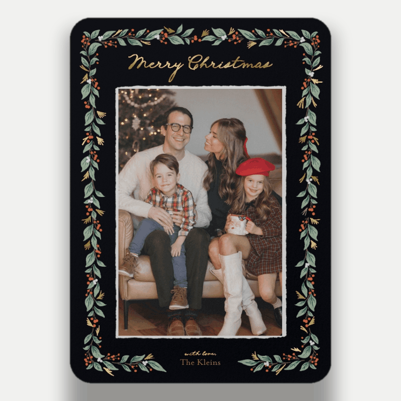 Botanical Frame Holiday Card