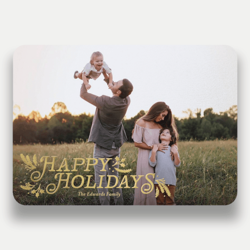 Botanical Swash Holiday Card