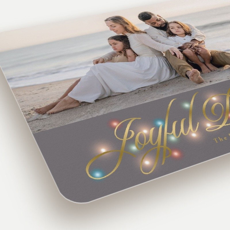Glowing Flourish Holiday Card