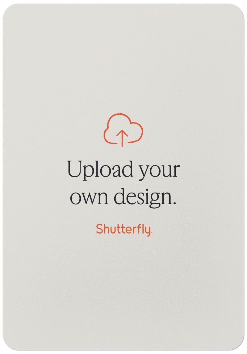 Upload Your Own Design 6x8 Flat Valentine's Day Card