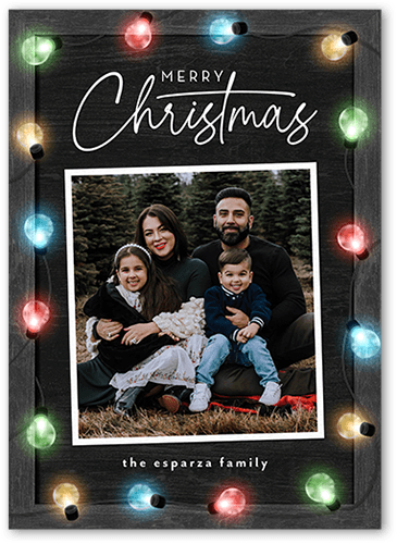 Personalized Black Christmas Cards