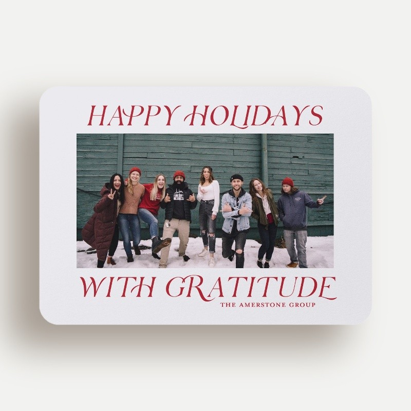 Classic Gratitude Holiday Card