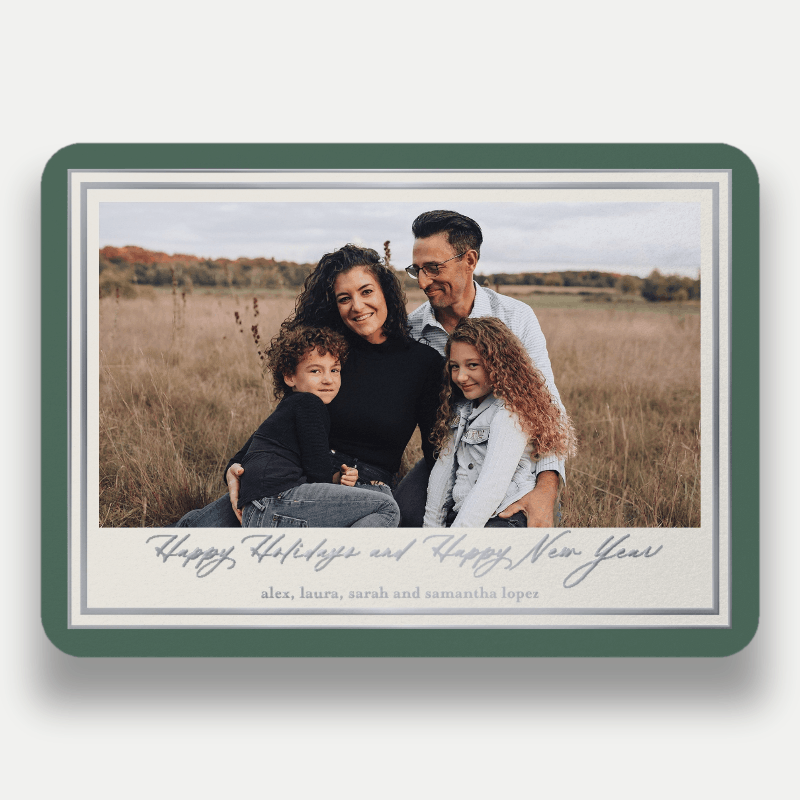 Classic Matted Holiday Card