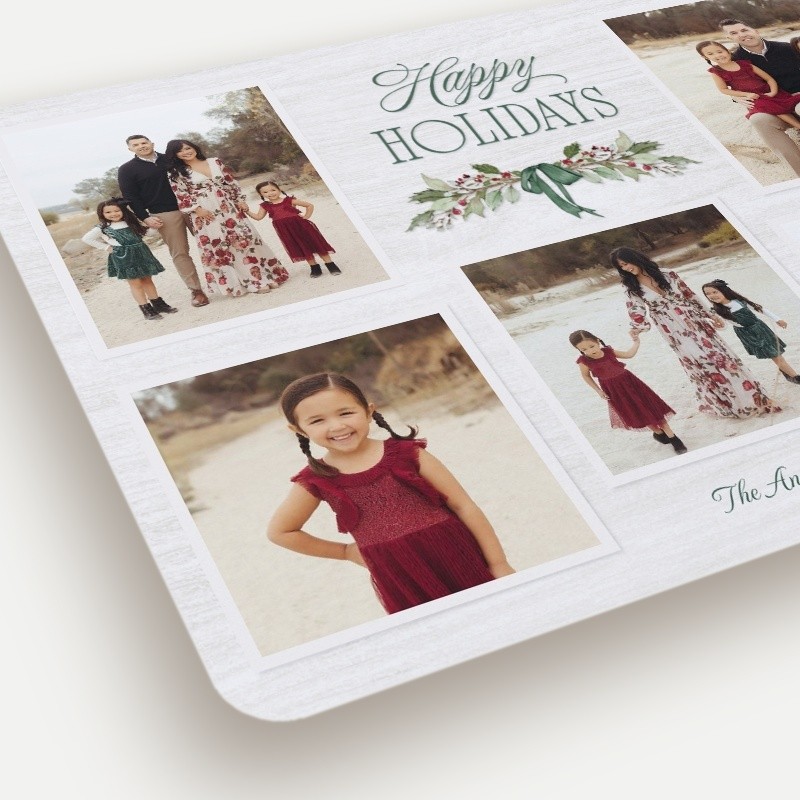 Holly Swag Holiday Card