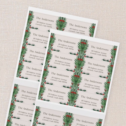 Botanical Basics 1 1/8x2 3/8 White  Address Labels