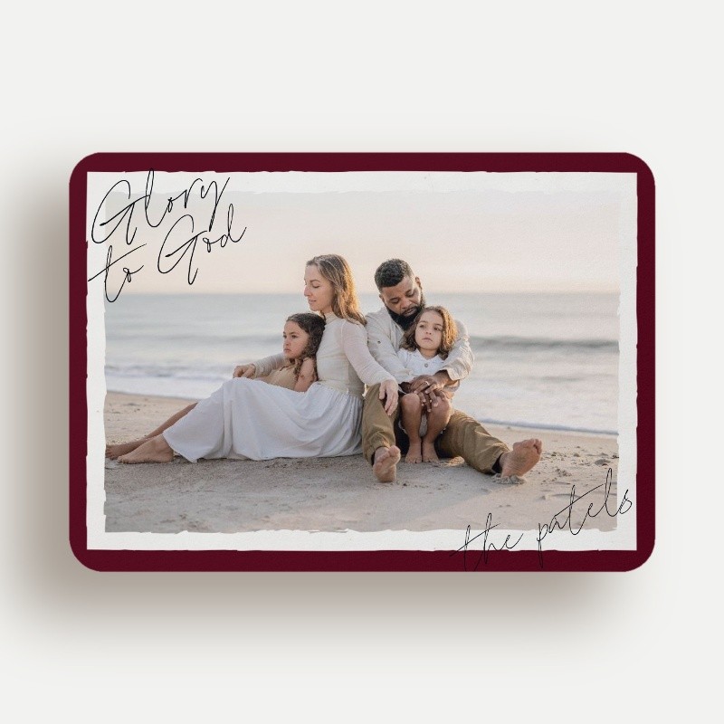 Signature Script Religious Christmas Card