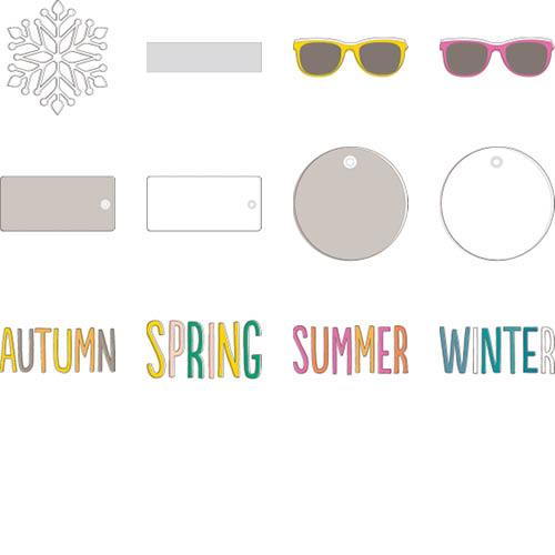 Seasonal Patterns 12x12 undefined  Wall Calendar