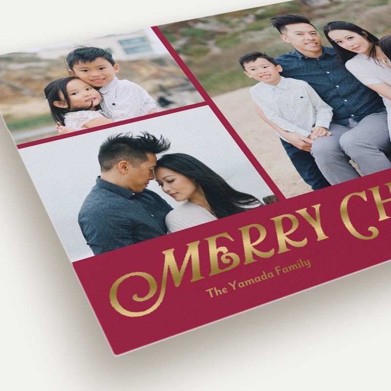 Classic Serif Holiday Card
