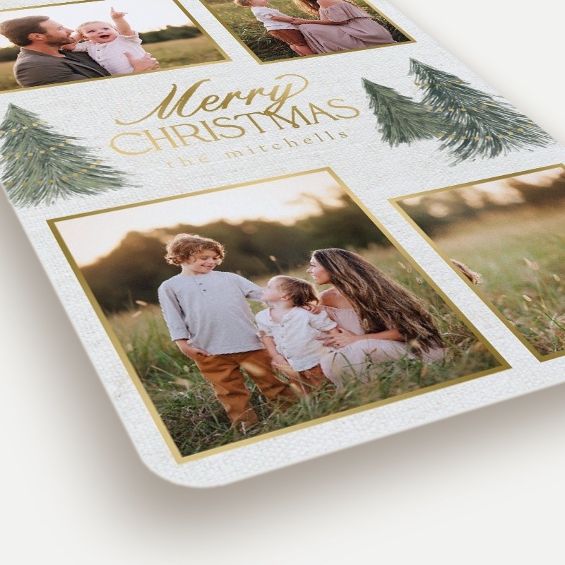 Elegant Pines Holiday Card