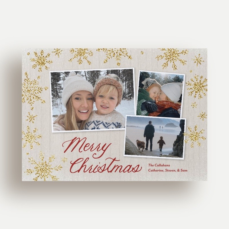 Snowflake Snapshots Holiday Card
