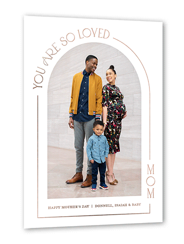 Arch Love 5x7 White  Mother's Day Card