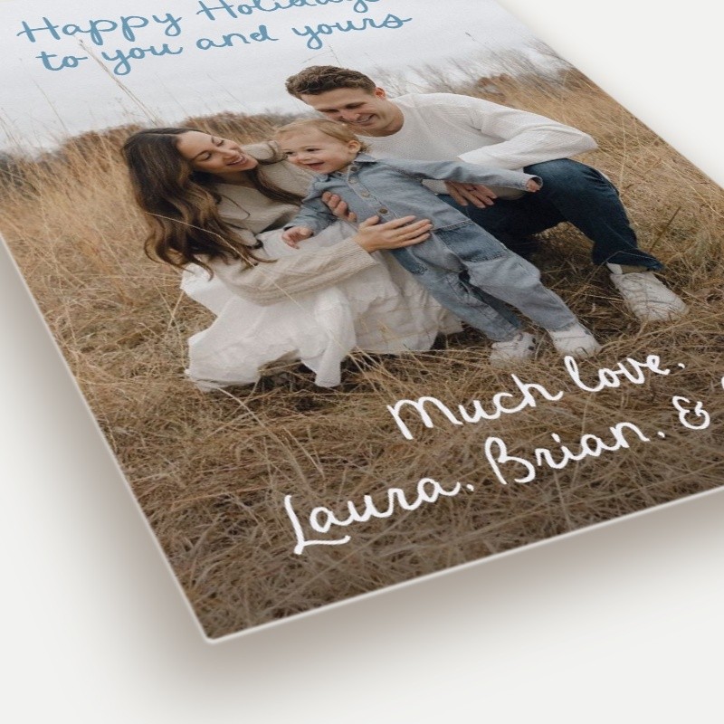 Artistic Script Holiday Card