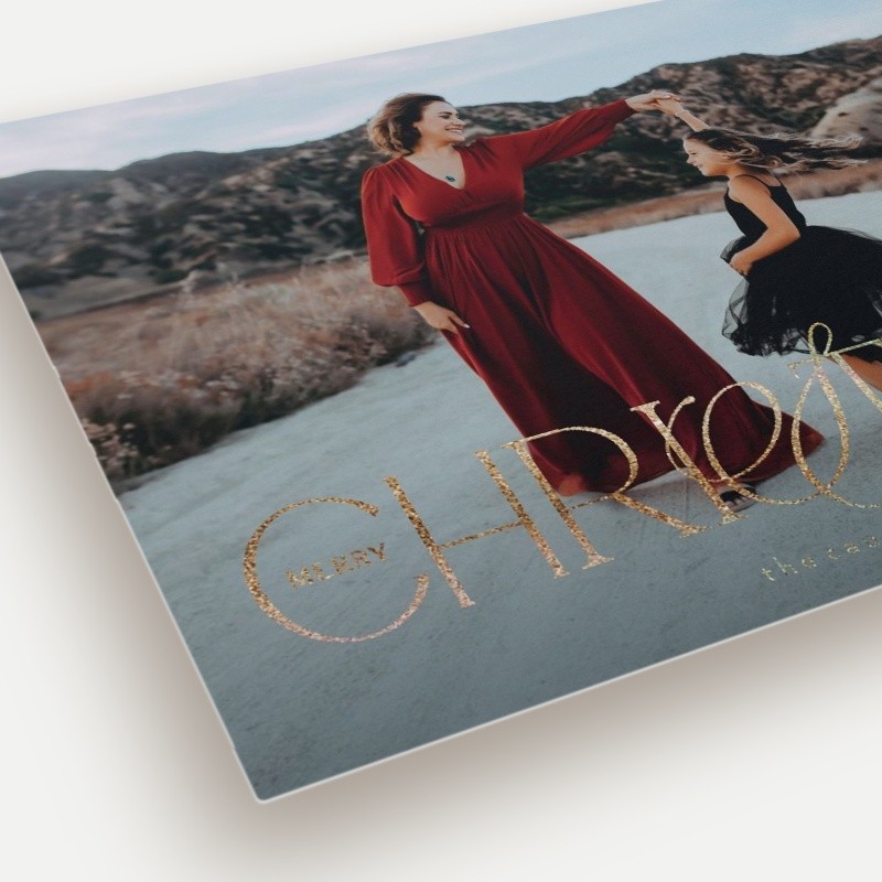 Elegant Flourish Holiday Card