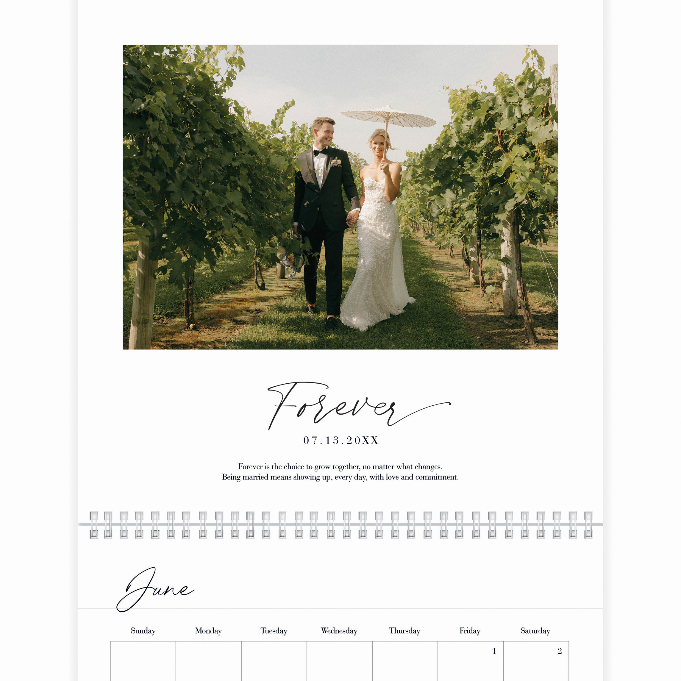 Timeless Love Story Calendar