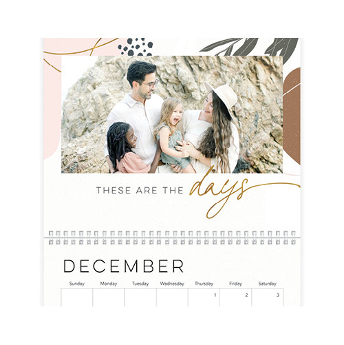 Muted Everyday Abstract Calendar