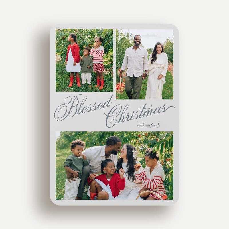Script Collage Holiday Card