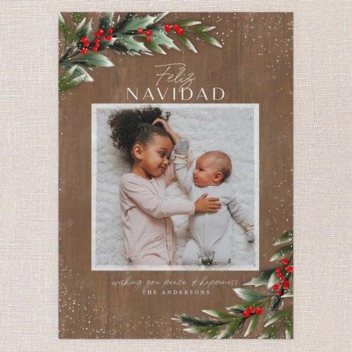 Easy Brown Christmas Card
