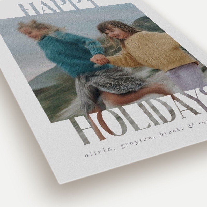 Bold Knockout Holiday Card