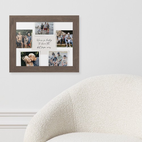 Handwritten Note Collage 11x14 White  Framed Print