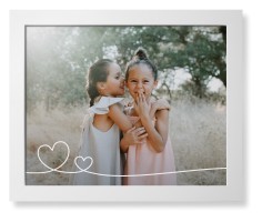 Double Heart Line Art