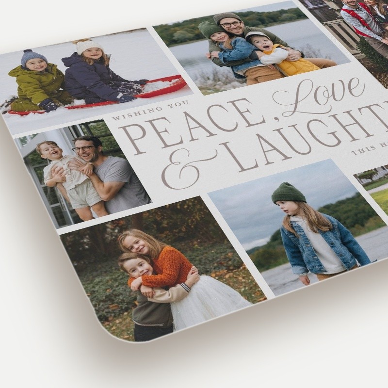 Peace Laughter Holiday Card