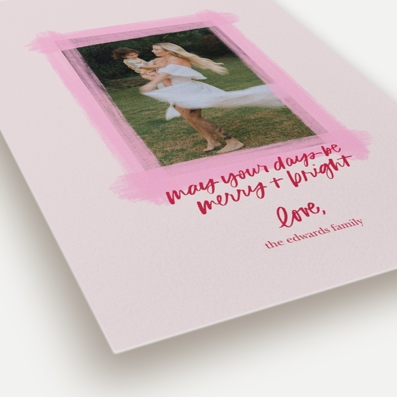 Painted Frame Holiday Card