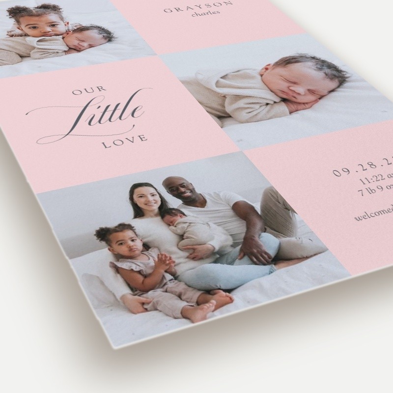 Little Love Grid Birth Announcement