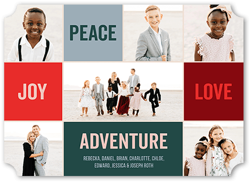 Love Adventure 5x7 Green  Holiday Card