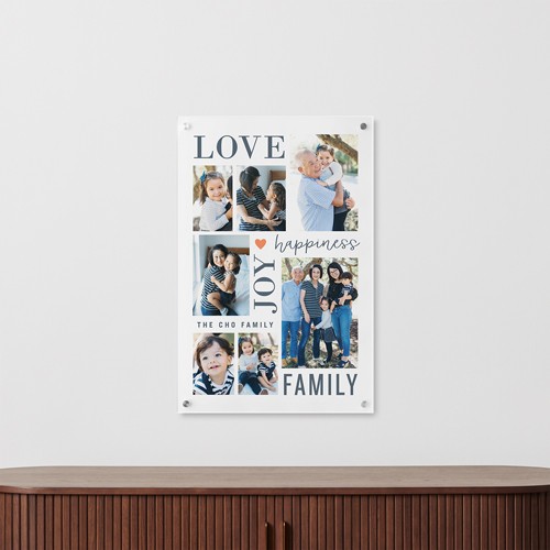 Happiness Is 20x30 White  Acrylic Print