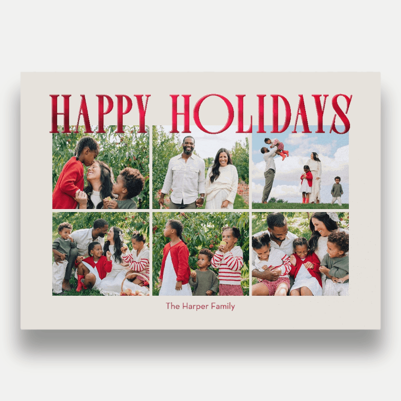 Elegant Serif Holiday Card