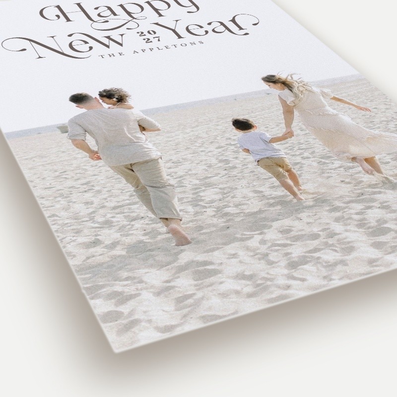 Elegant Overlay New Year's Card