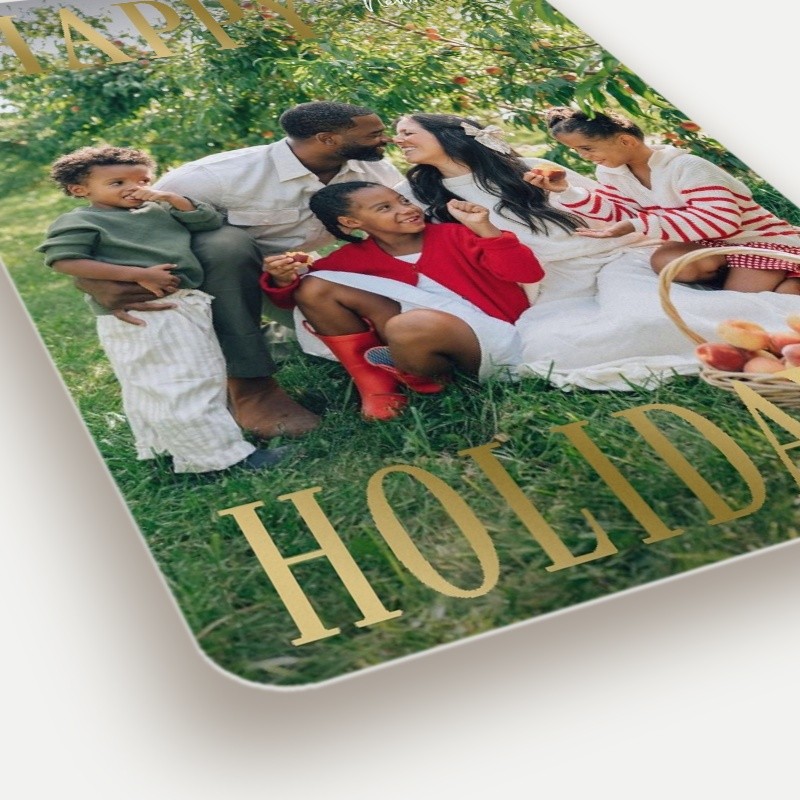 Split Serif Holiday Card