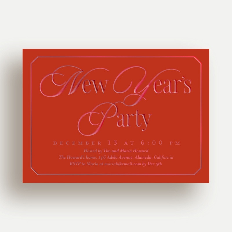 Luxury Debossed Foil Invitations