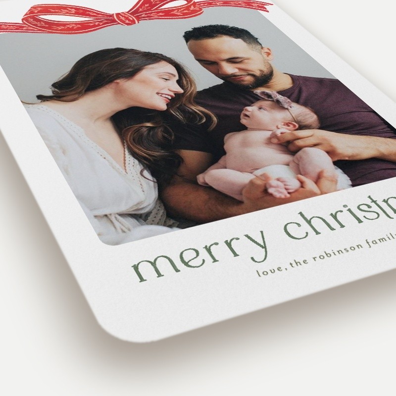 Gorgeous Bow Holiday Card