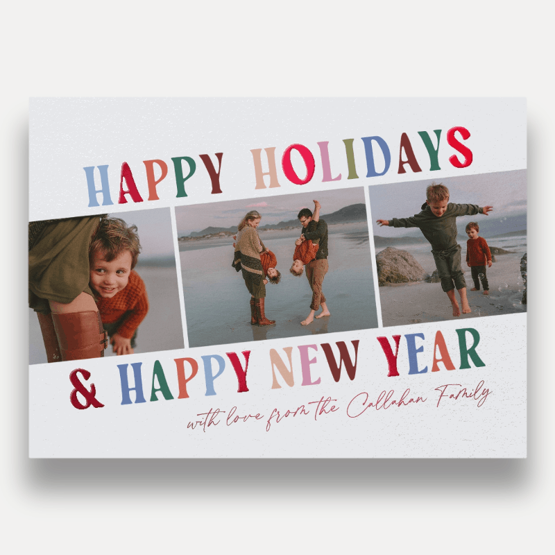 Whimsical Trio Holiday Card