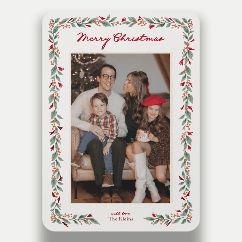Botanical Frame Holiday Card