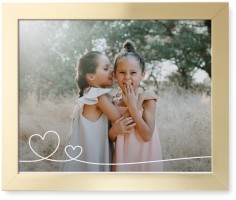 Double Heart Line Art