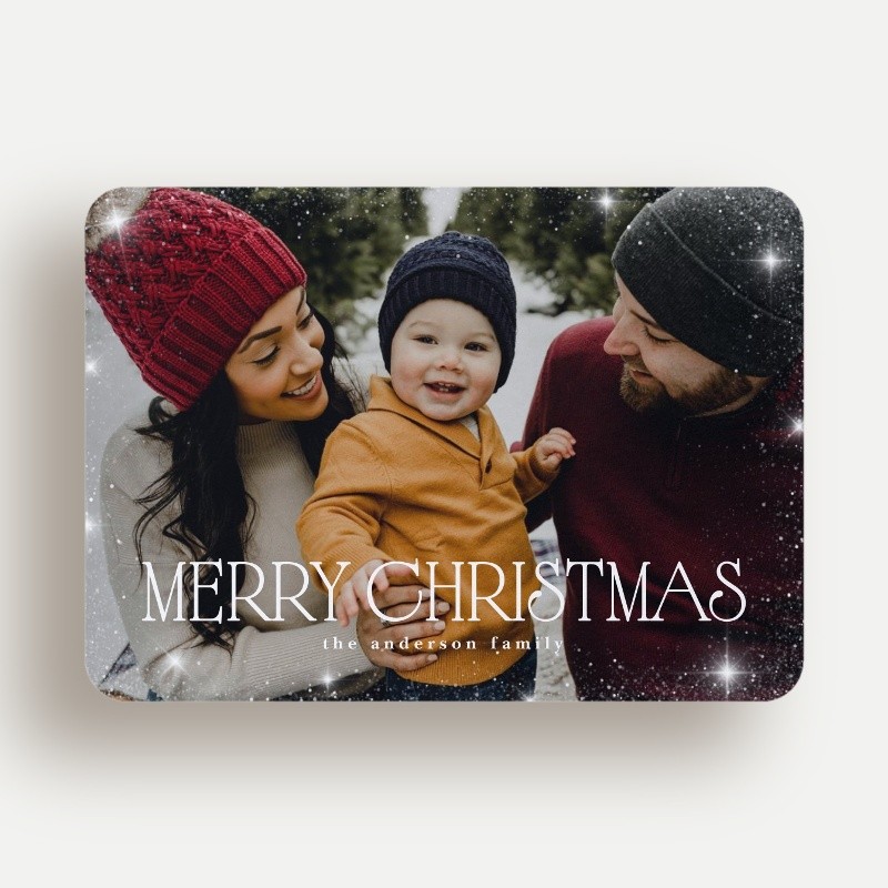 Starry Sparkle Holiday Card