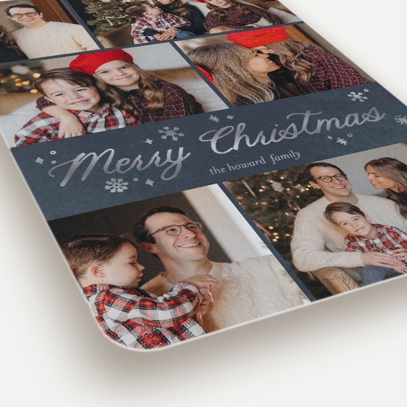 Snowflake Script Holiday Card