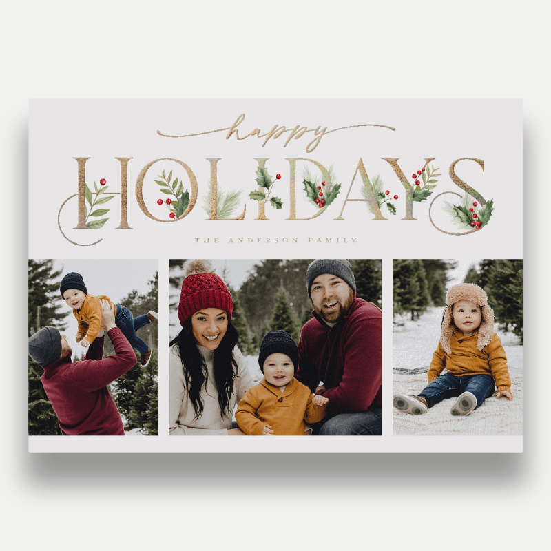 Classic Statement Holiday Card