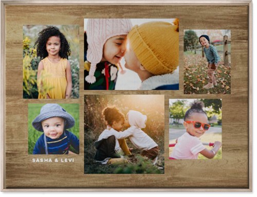 Framed Canvas Prints: Six Times Metallic Frame 30x40 Brown 5+ Photos Shutterfly