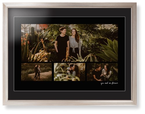 Framed Prints: Modern Hero Gallery Of Four Portrait Metallic Modern Frame Black Top Mat White Bottom Mat 24x36 4 Photos Shutterfly